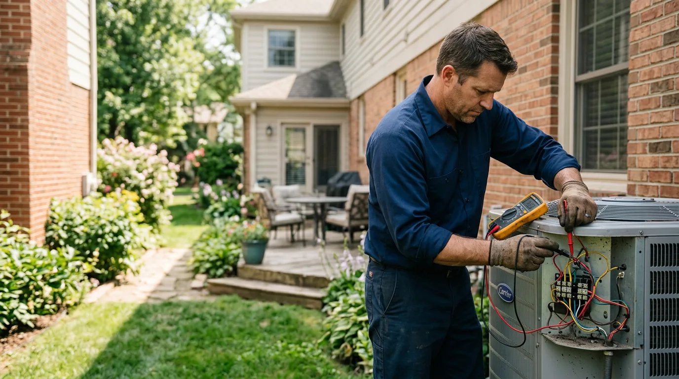 HVAC technician working near Martinsburg, IA